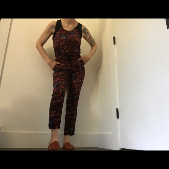Forever 21 Art-deco Print Jumpsuit - Picture 9 of 12